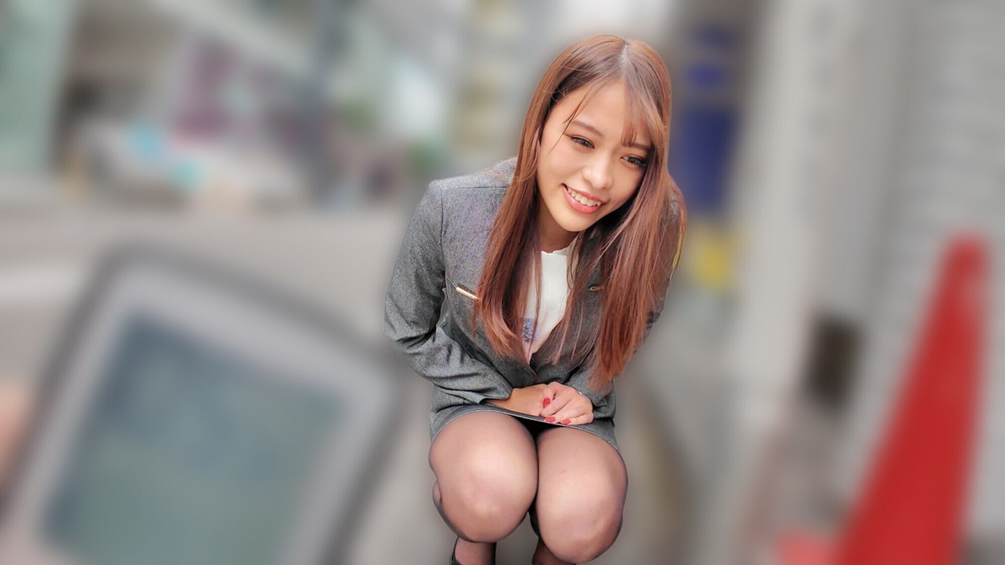 「素人美少女とリモコンバイブお散歩ー黒パンスト敏感キャリアウーマン編ー「もう我慢できません・・・//」人ごみの中、黒パンスト美脚ガクブル震わせイキまくってしまうOLたち!人生初の羞恥プレイでまさかのエロスイッチオン!車移動中も大胆カーオナニー!最後はホテルで心行くまで生セックス!」のサンプル画像6枚目