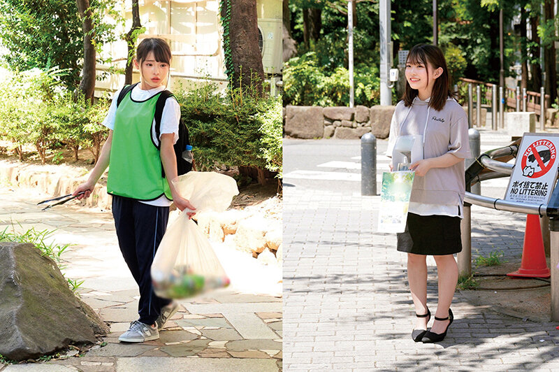 「【素人ナンパ】ボランティア美少女JD2人組に童貞筆おろし中出し懇願！みさき＆くみ（20歳）」のサンプル画像1枚目