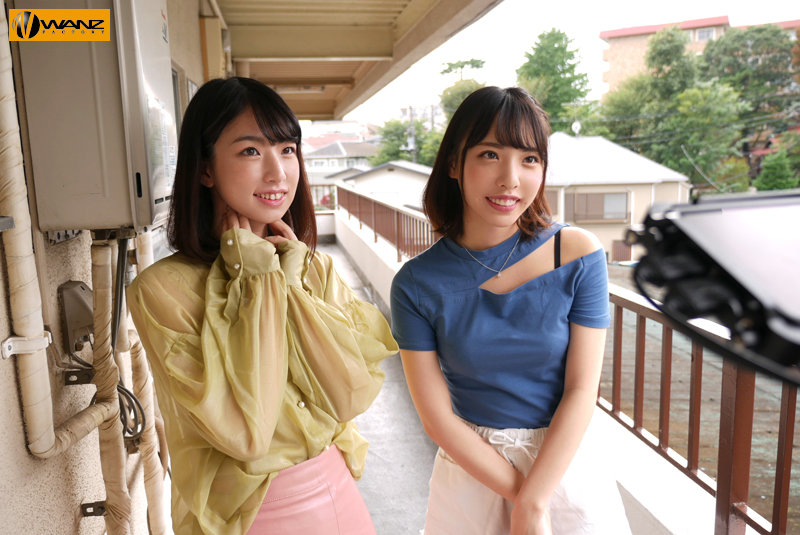 「白桃はな・花狩まいのW痴女が自宅訪問！M男を責めて中出しする小悪魔デリバリーSEX」のサムネイル