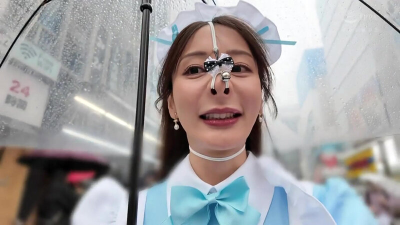 「【足立友梨】M女お姉さんが野外露出や鼻フックで羞恥プレイ!ぶっかけ3P4Pで乱れる姿」のサンプル画像4枚目